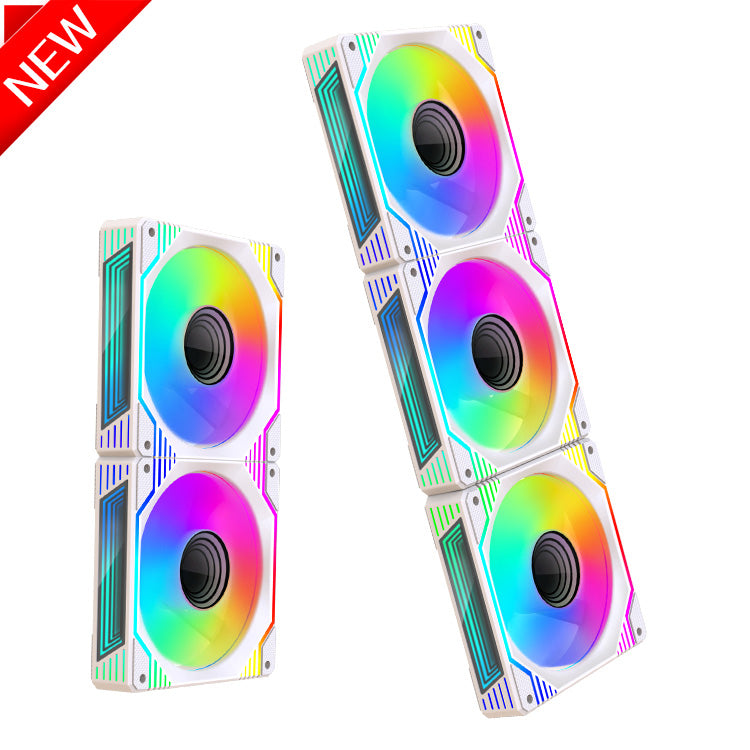 TrueNort Pc Case Fan 120mm RGB 6Pin 12V 3W White, Single Fan | LC-30-02 TrueNort Pc Case Fan 120mm RGB 6Pin 12V 3W White, Single Fan | LC-30-02